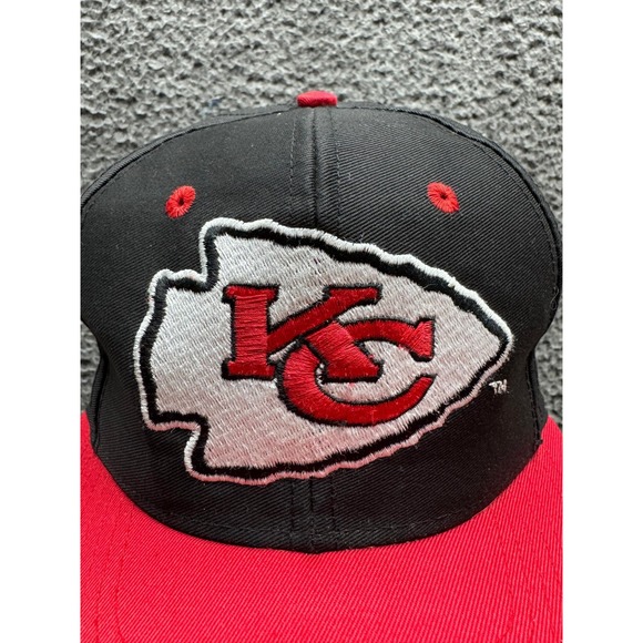 Vintage Logo 7 Kansas City Chiefs NFL Snapback Hat Black Unisex One Size - Picture 6 of 12